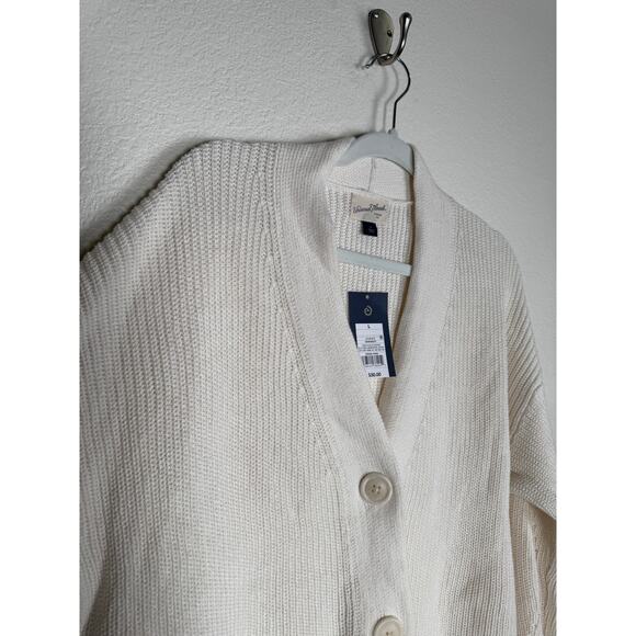 NWT Universal Thread Women's V-Neck Cream Button-up Sweater Knit Boho Preppy L - Picture 9 of 10